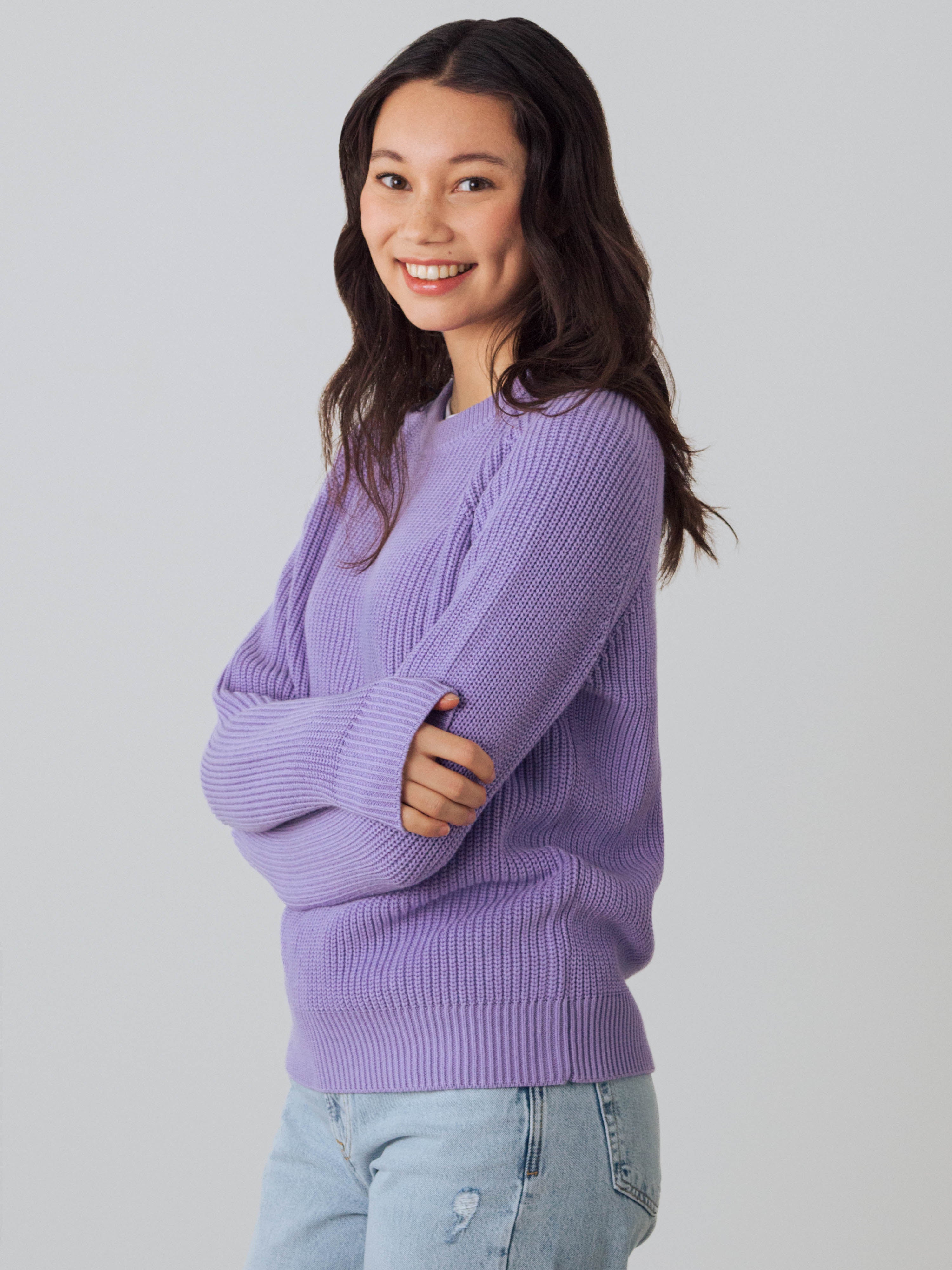 Grobstrick Pullover Damen
