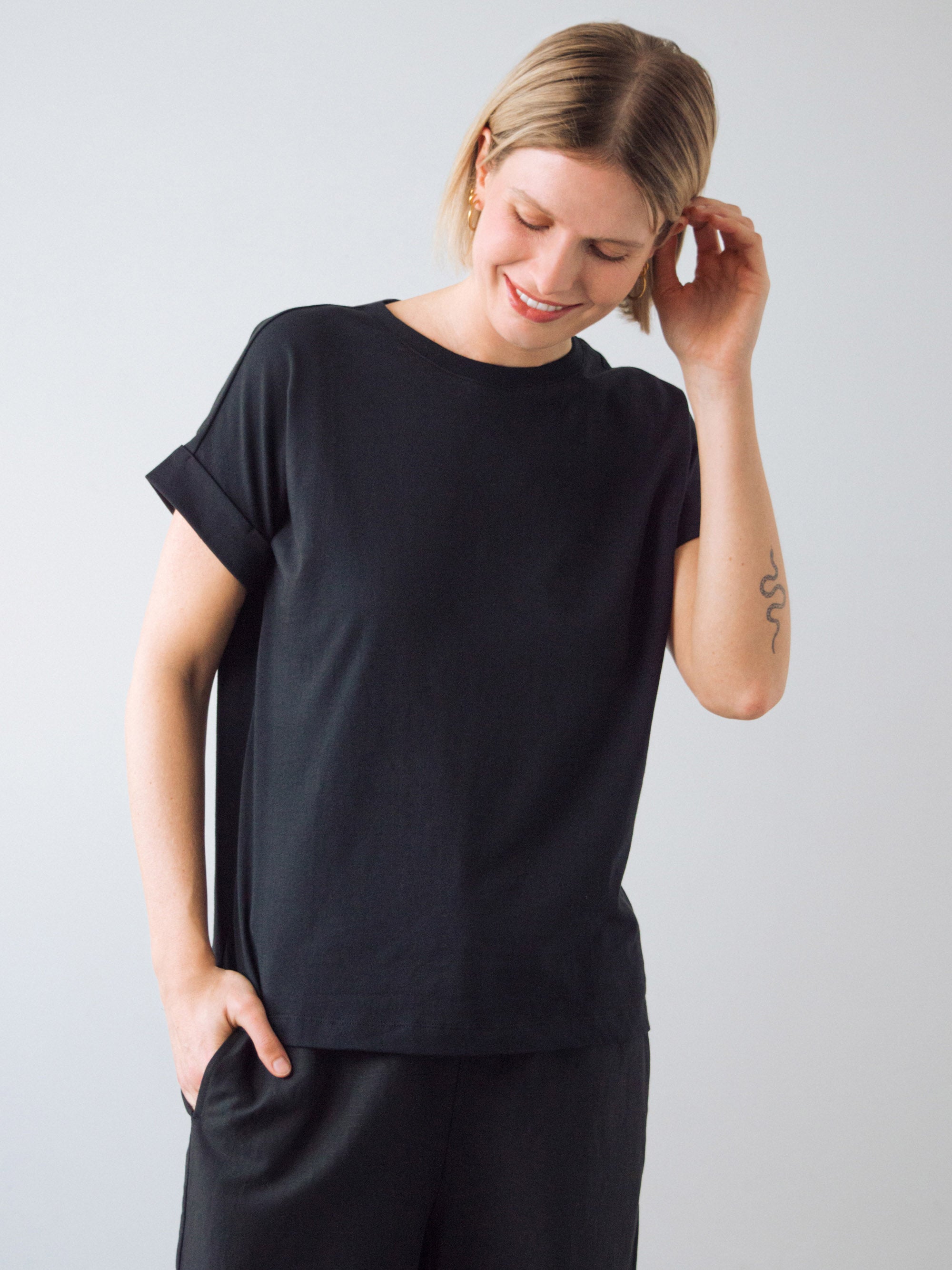 Flügelärmeln T-Shirt