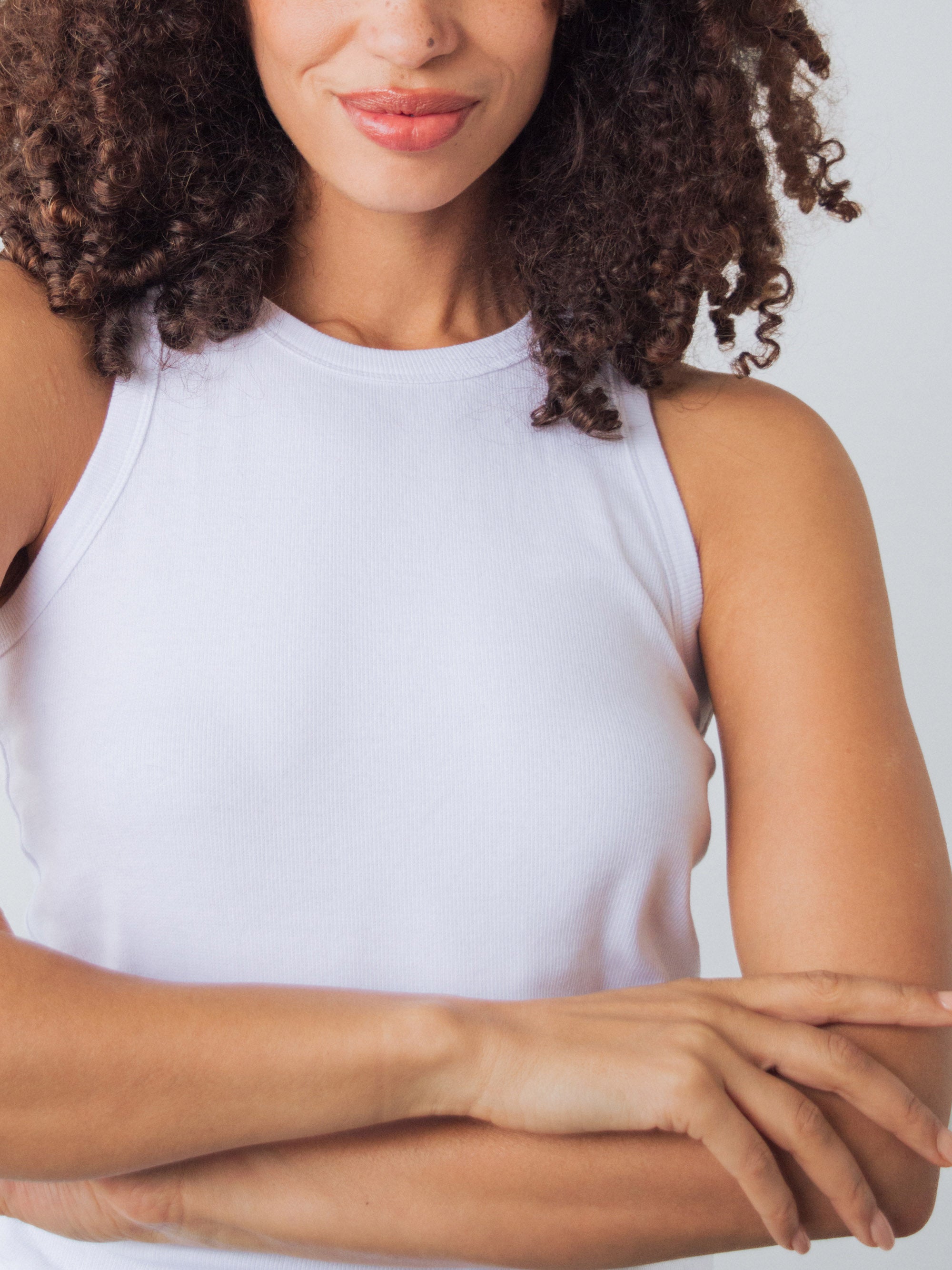 Ribbed Racer Top