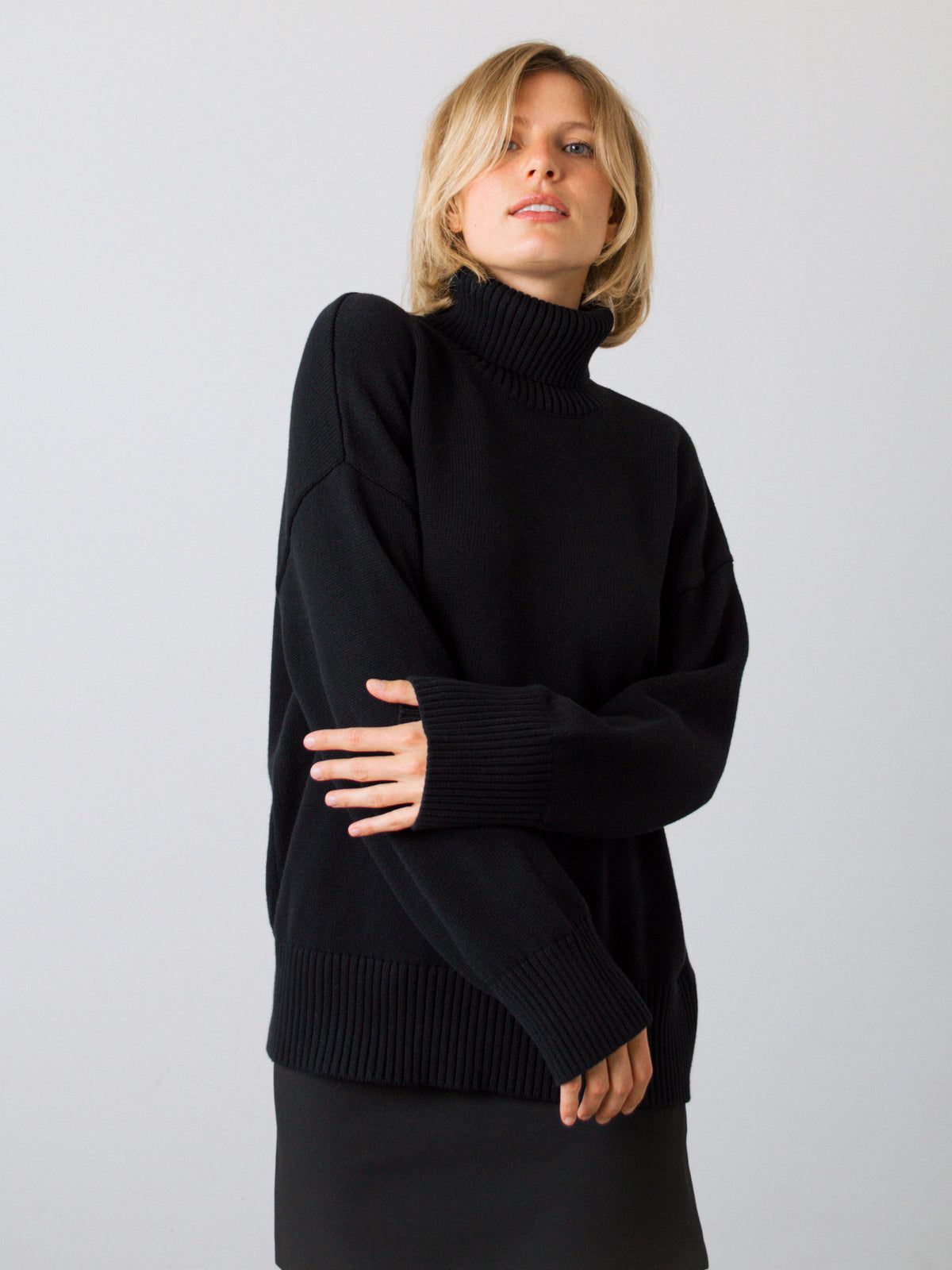 Chunky Rollkragenpullover Frauen