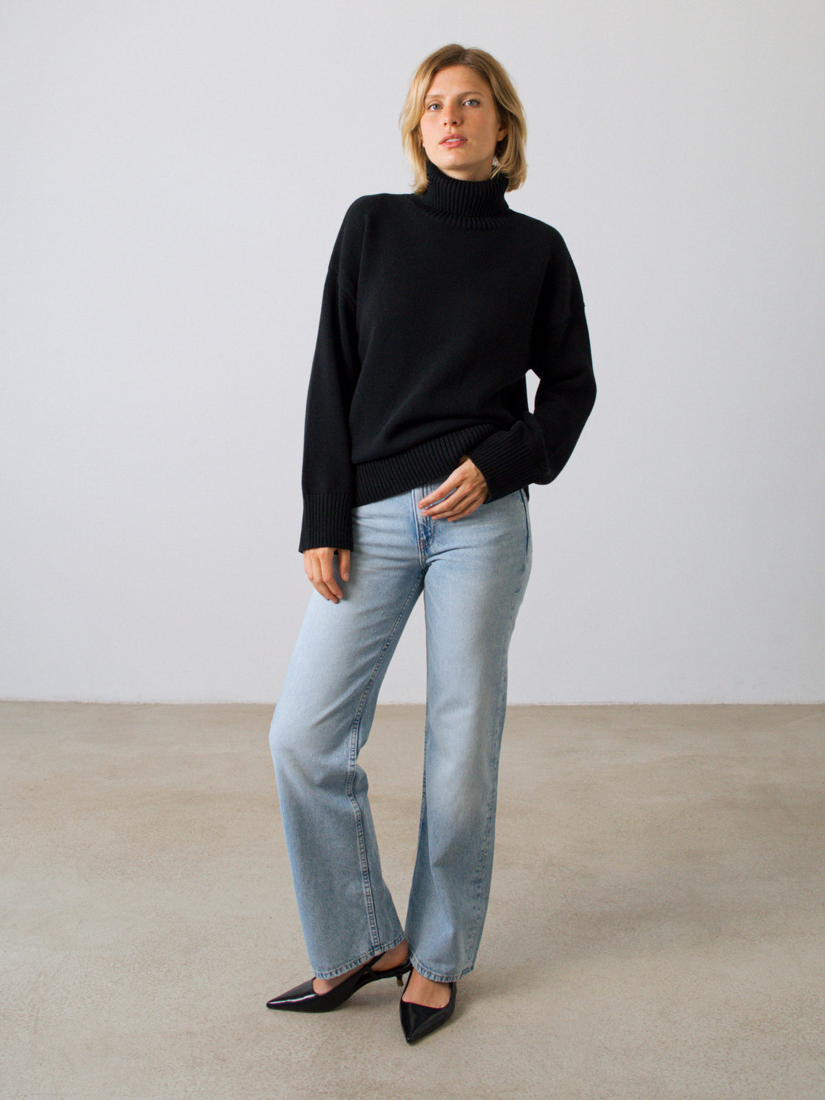 Chunky Rollkragenpullover Frauen
