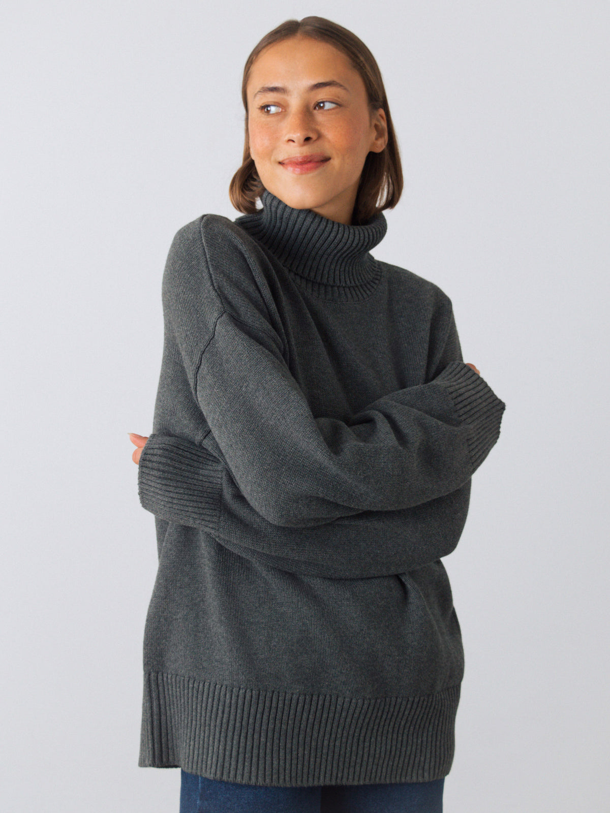 Chunky Rollkragenpullover Frauen