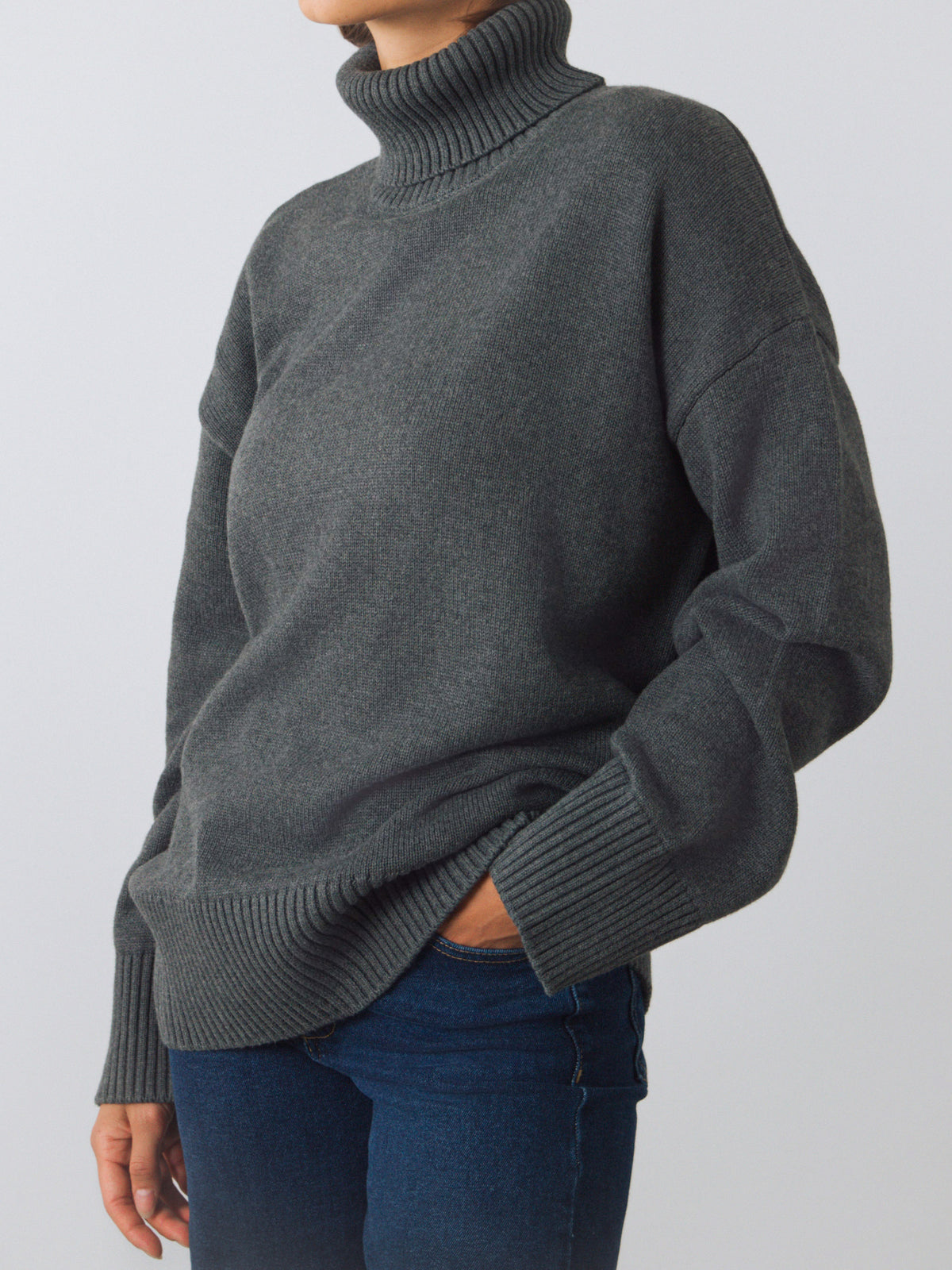 Chunky Rollkragenpullover Frauen