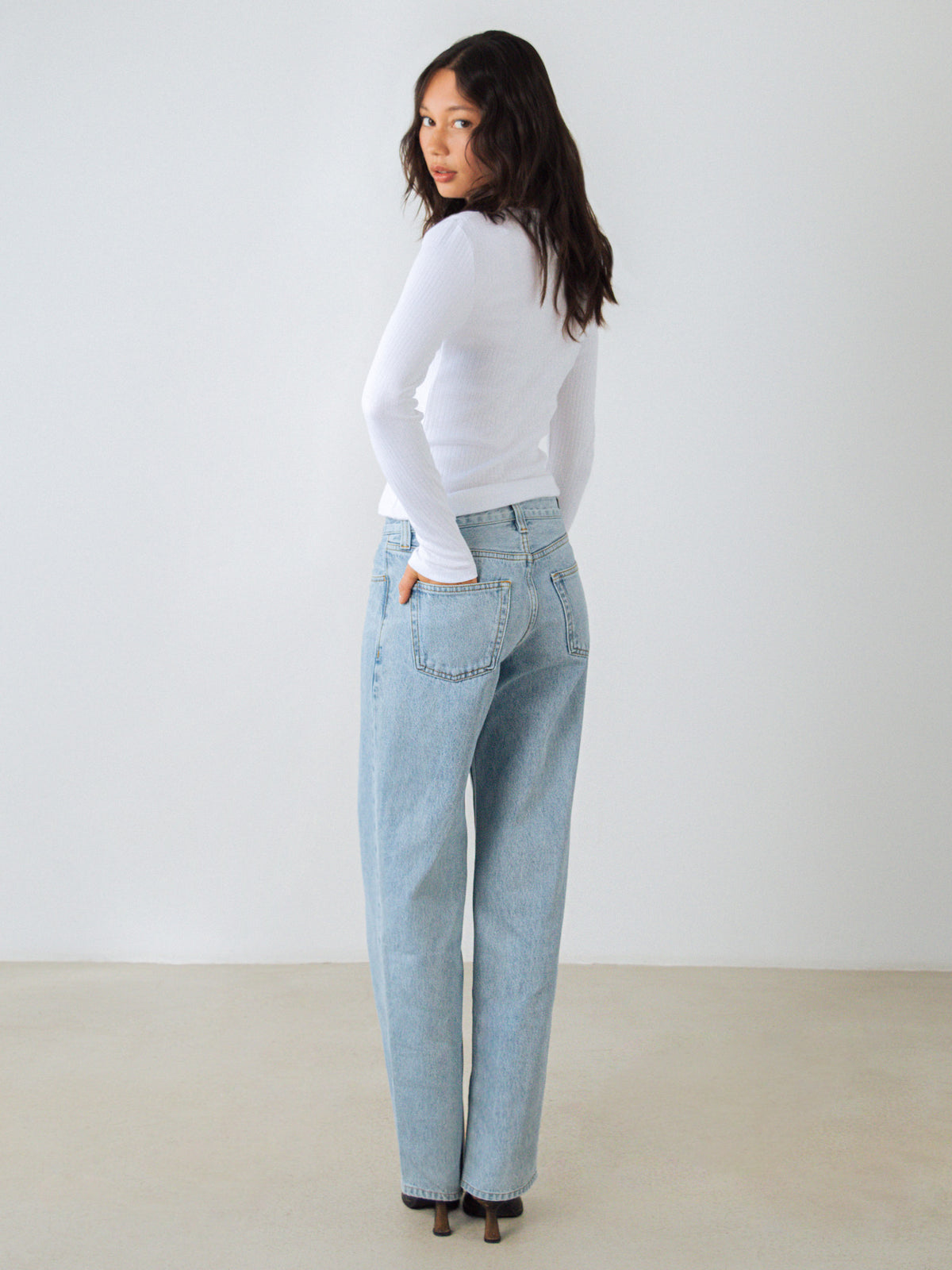 Jeans mit geradem Schnitt