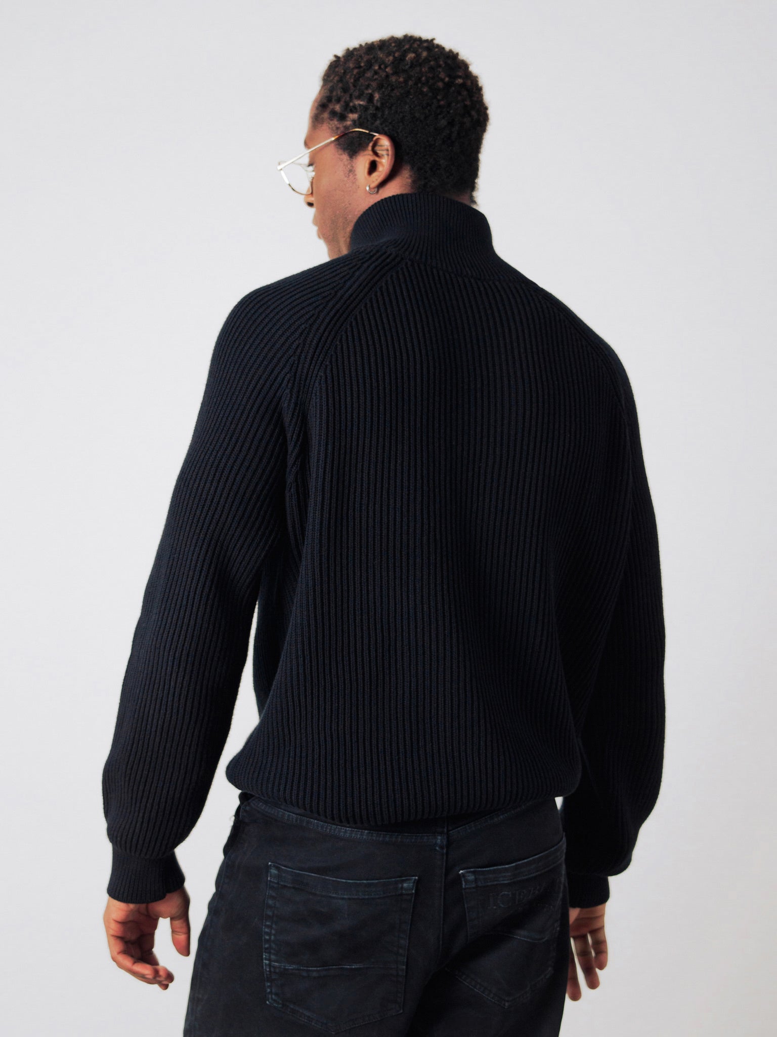 Half-Zip-Strick Männer