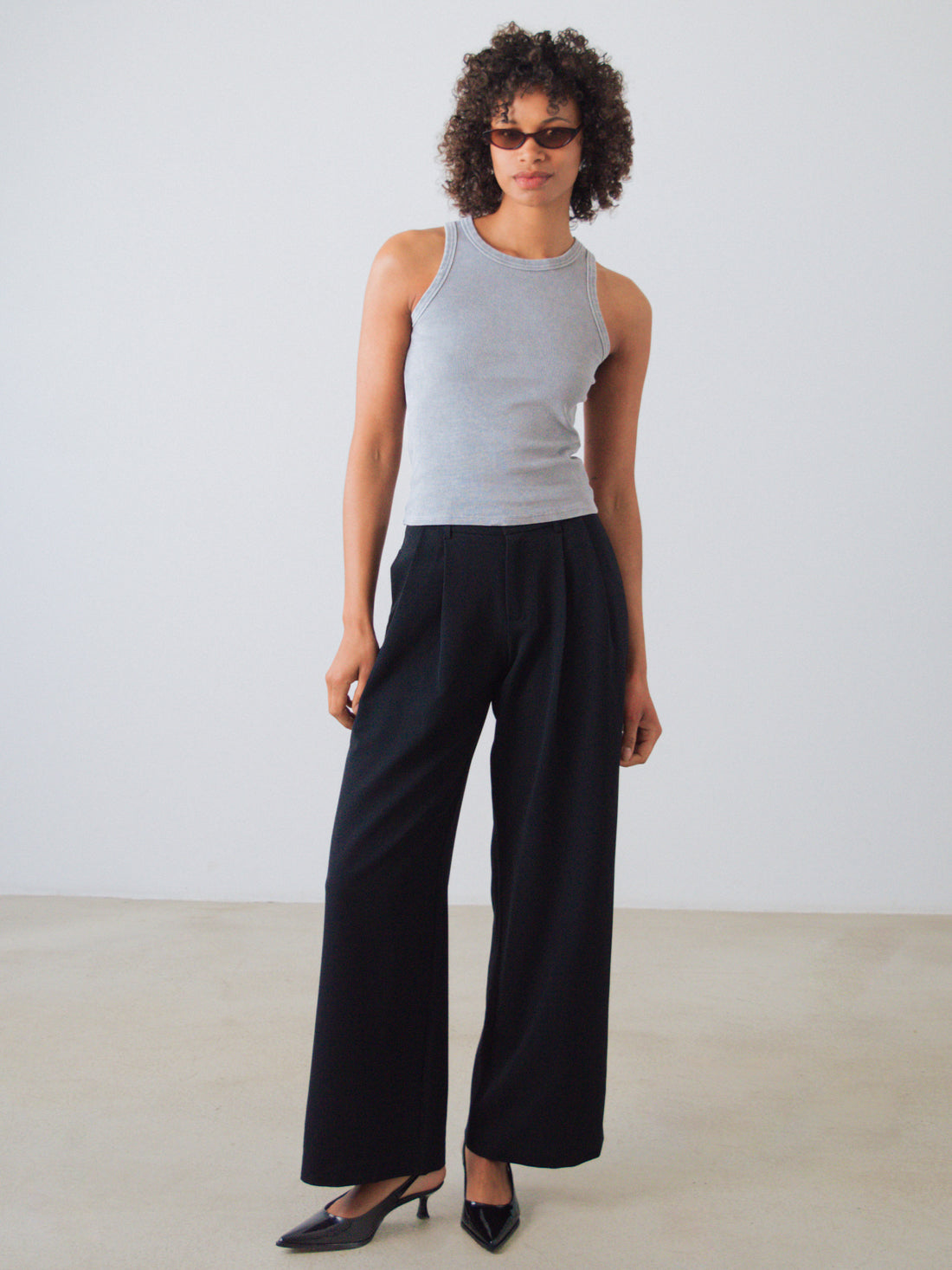 Geripptes Racer-Top
