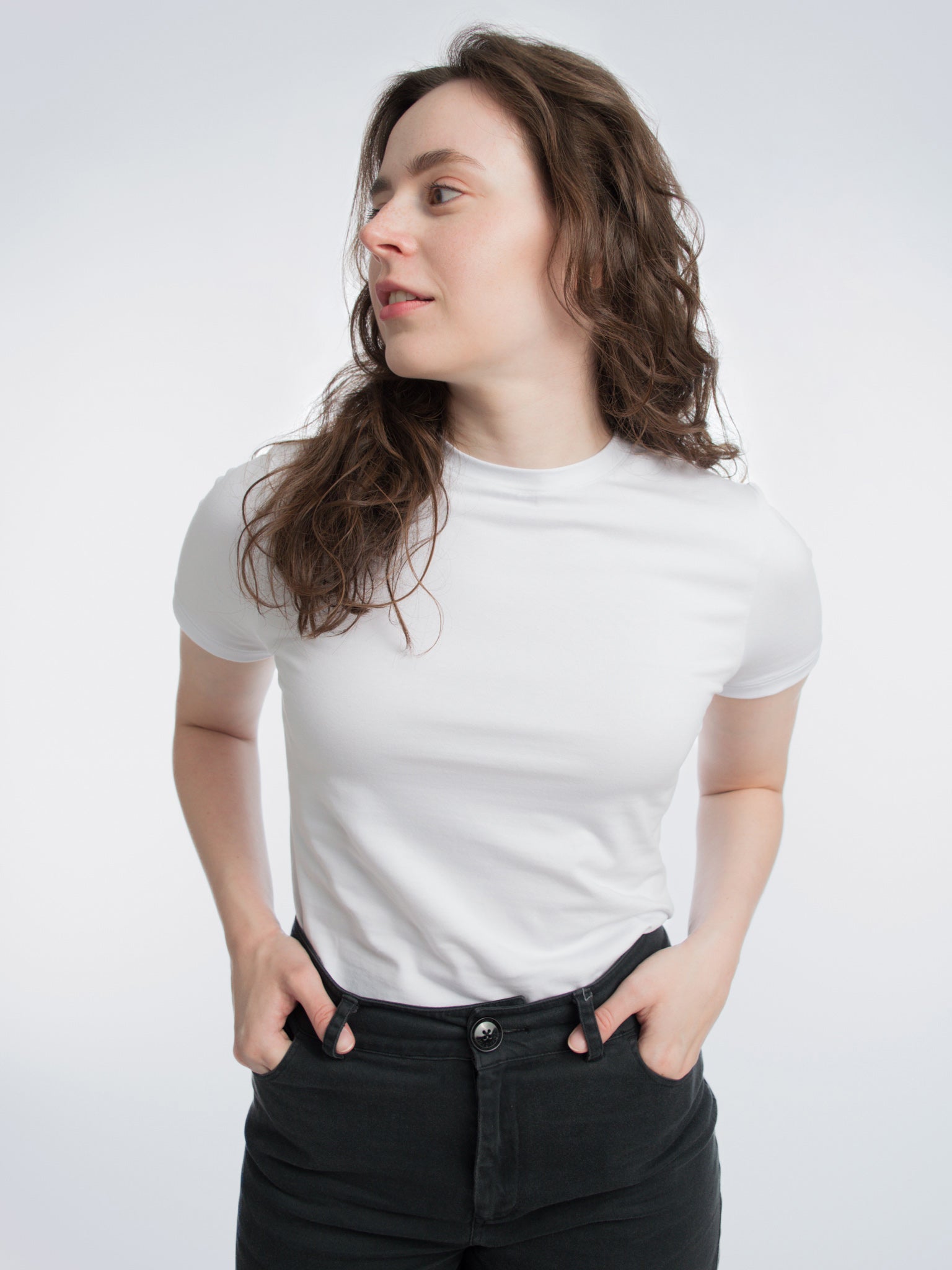 CALVIN KLEIN JEANS T-shirt met logo bright white