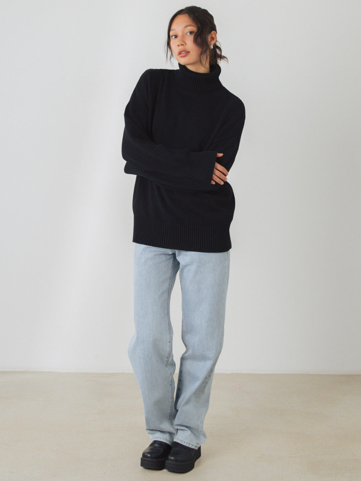 Chunky Rollkragenpullover