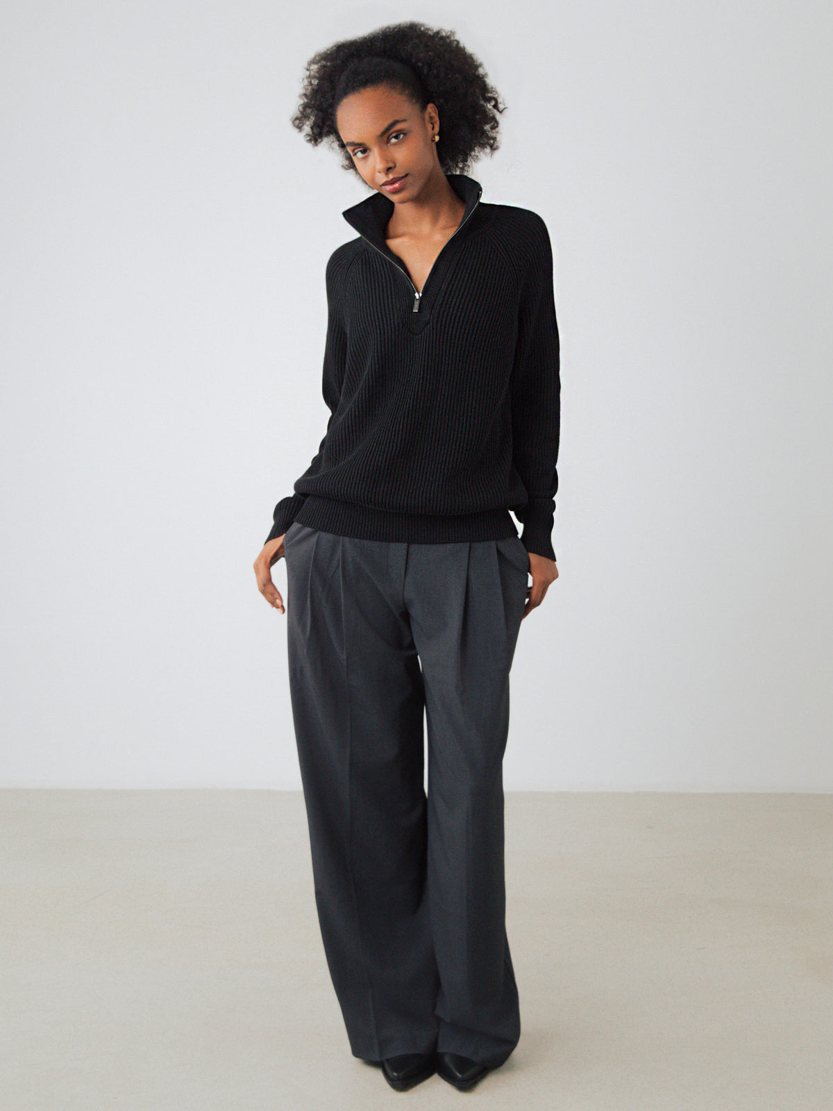 Half-Zip Knit