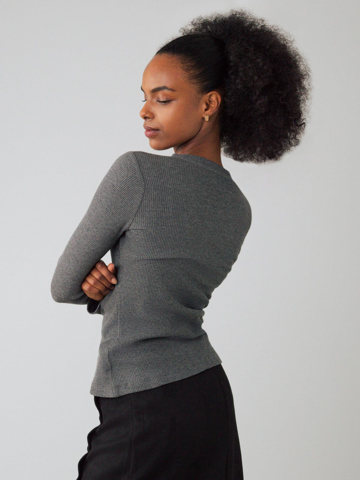 Langes Henley-Shirt