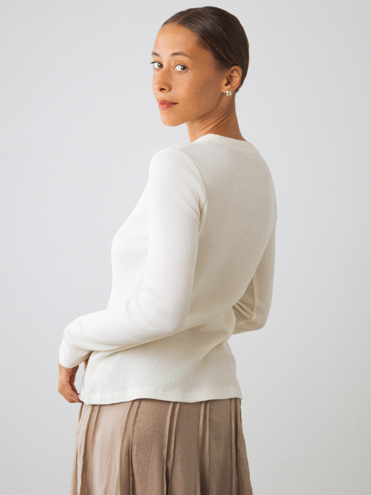 Langes Henley-Shirt