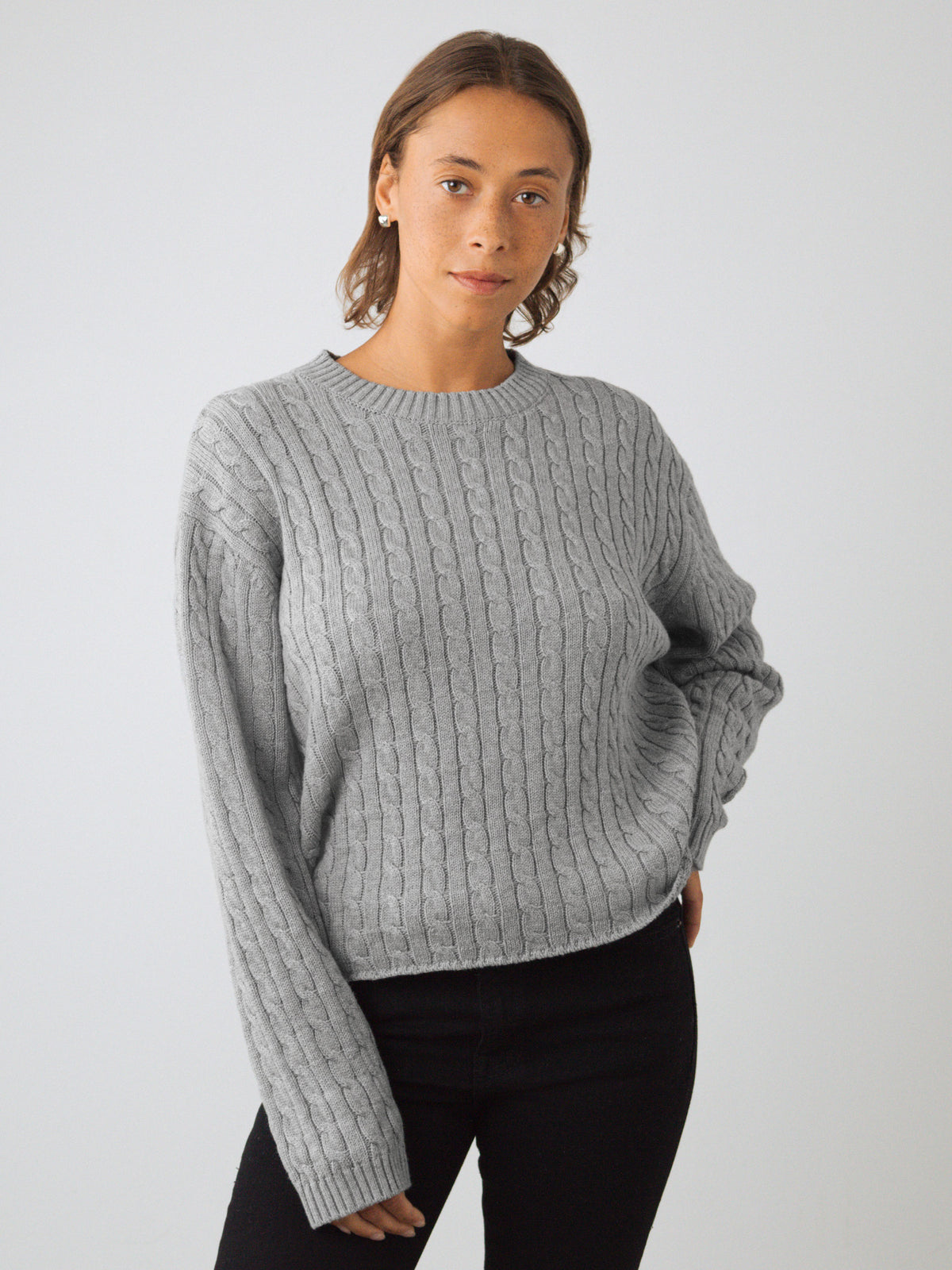 Zopfstrickpullover