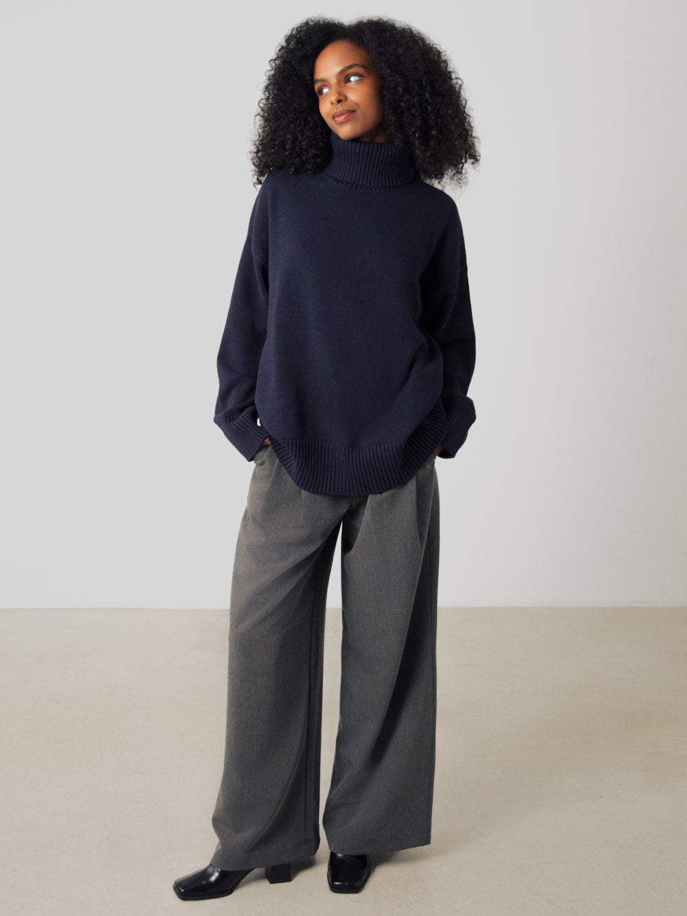 Chunky Rollkragenpullover Frauen
