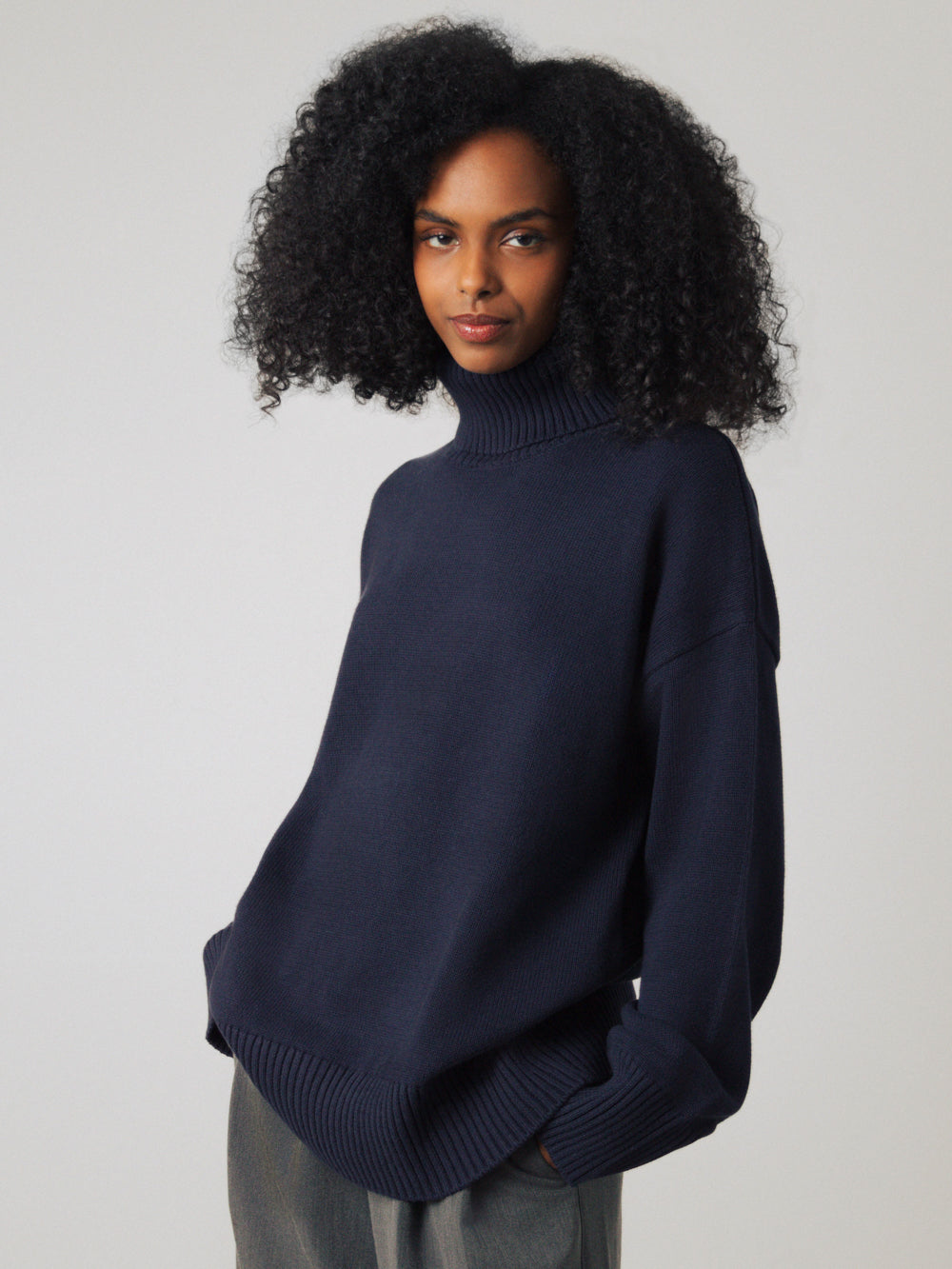 Chunky Rollkragenpullover Frauen