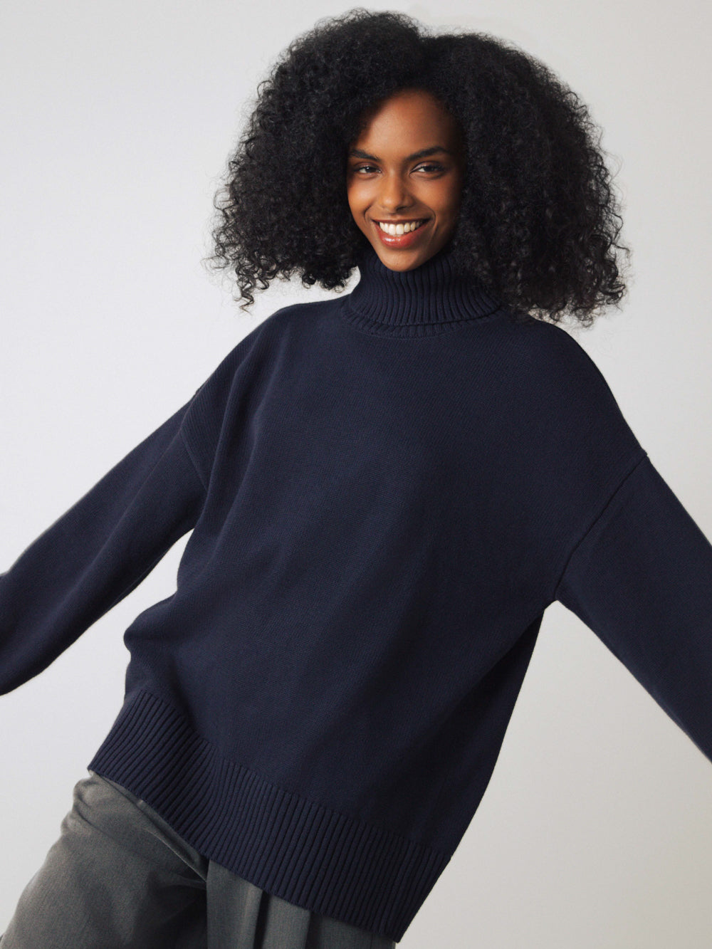 Chunky Rollkragenpullover Frauen