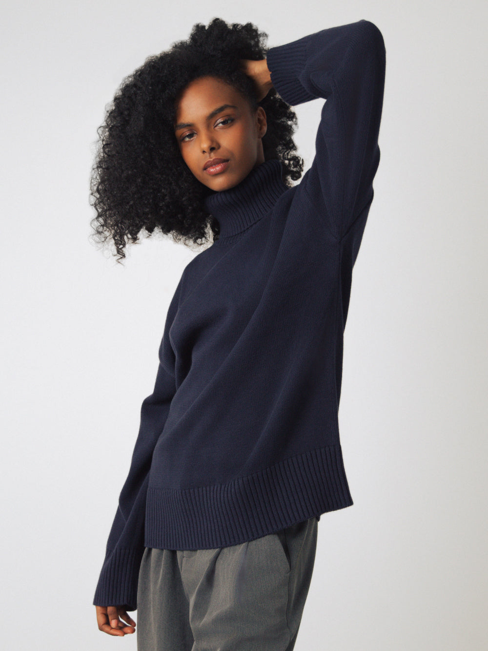 Chunky Rollkragenpullover Frauen