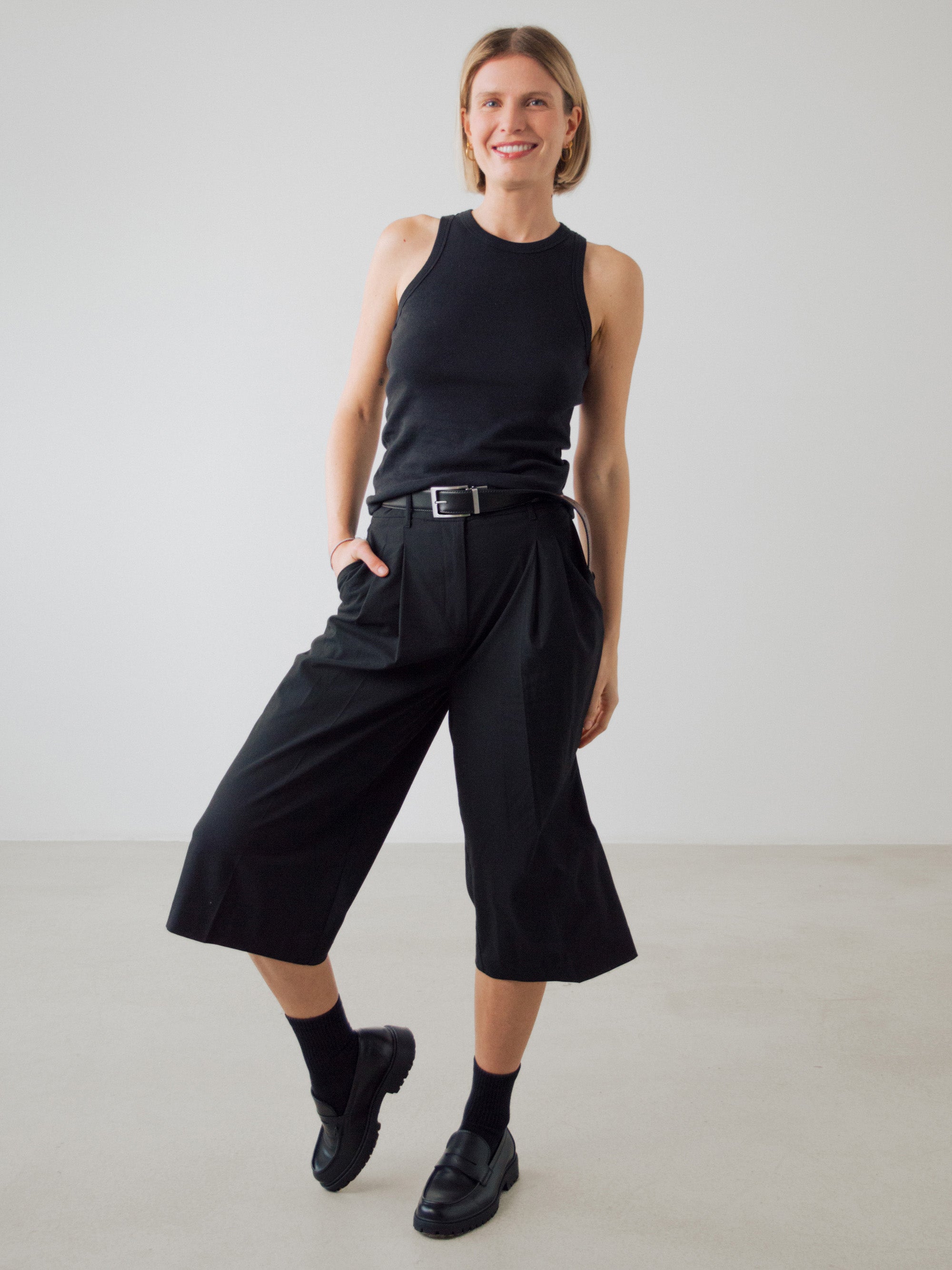 Geripptes Racer-Top