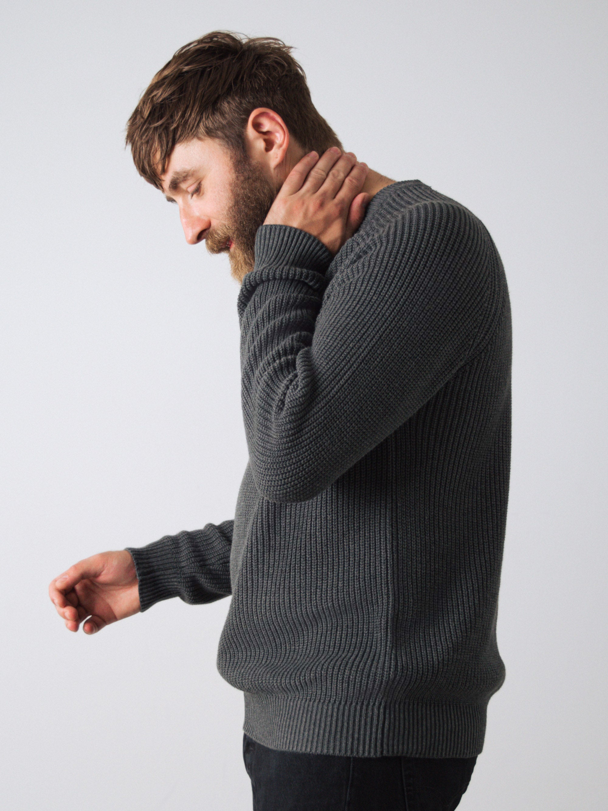 Men Heavy Knit Jumper