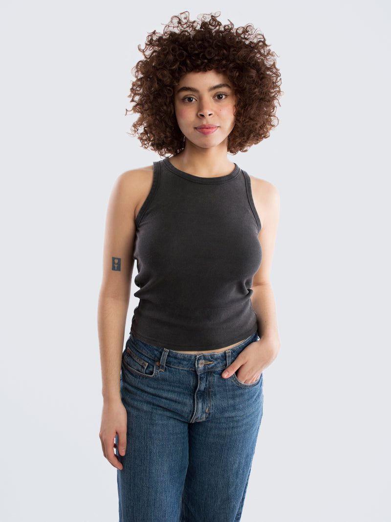 Ribbed Racer Top