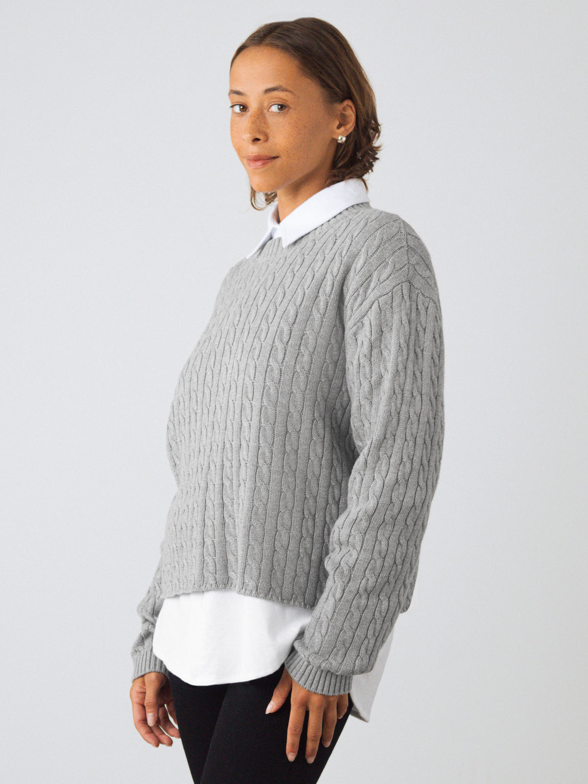 Zopfstrickpullover