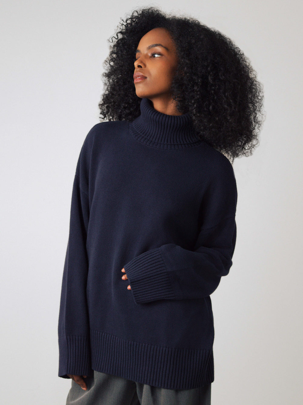 Chunky Rollkragenpullover Frauen