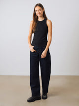 Geripptes Racer-Top