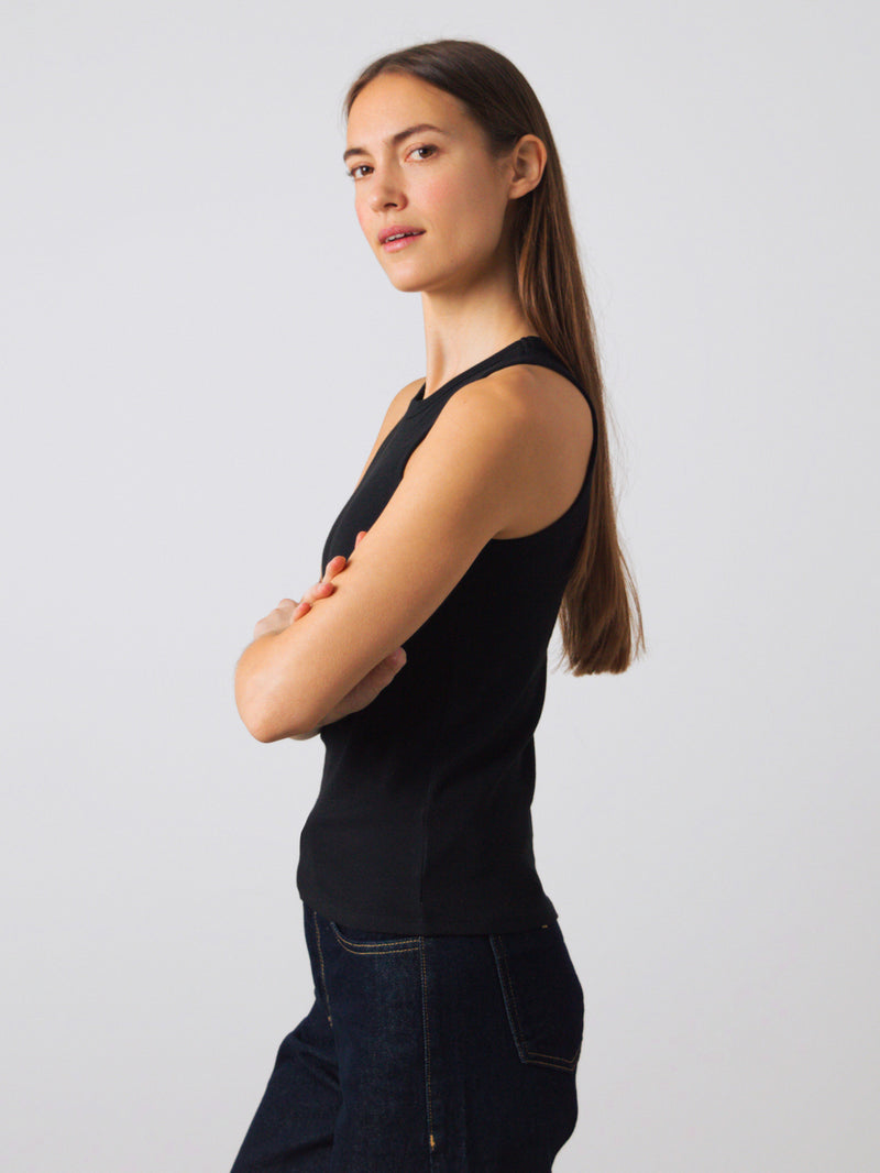 Geripptes Racer-Top