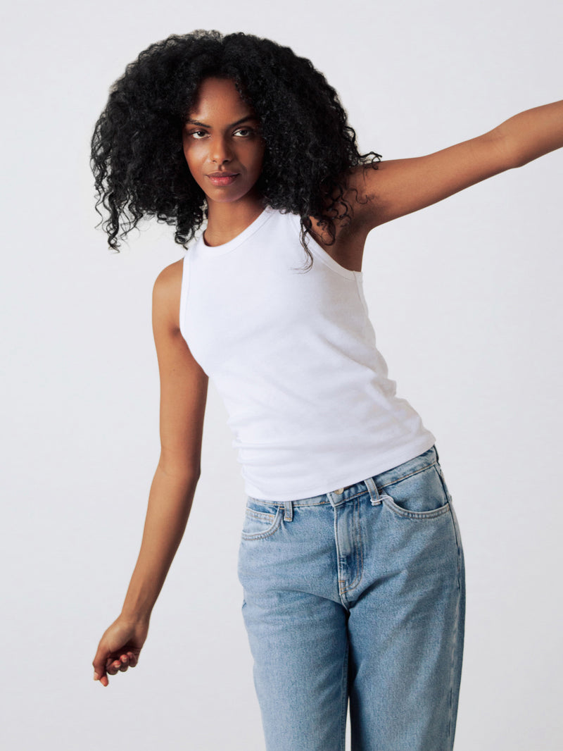 Geripptes Racer-Top