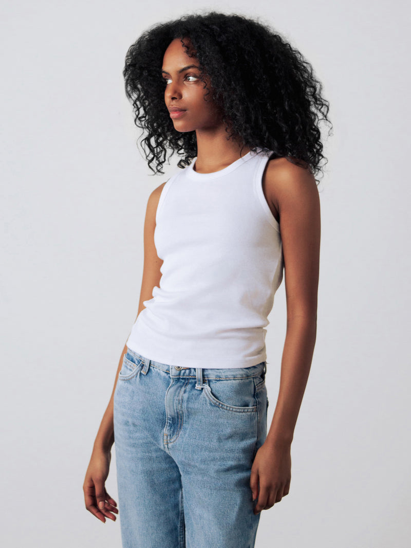 Geripptes Racer-Top