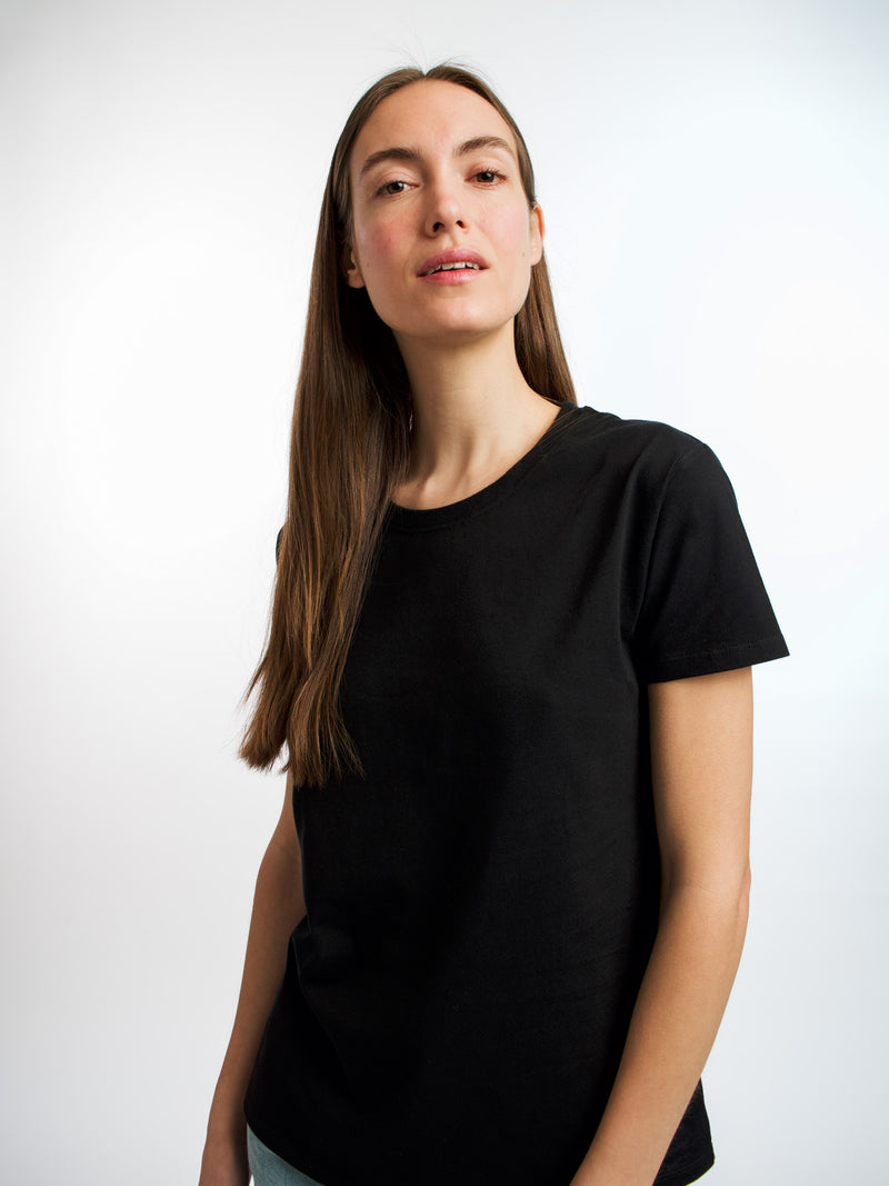 Plain black t sales shirt for girl