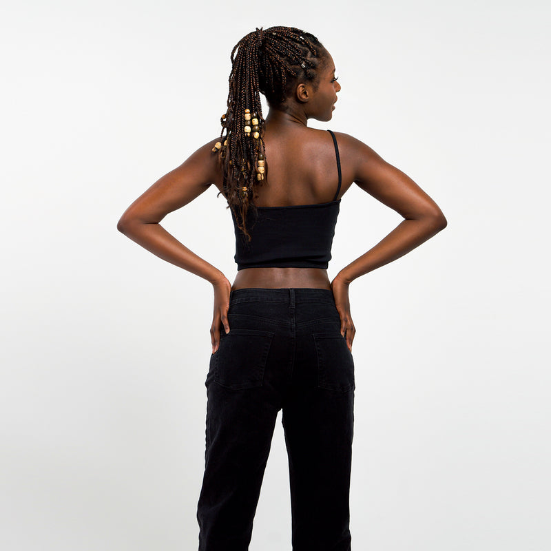 Spaghetti crop top